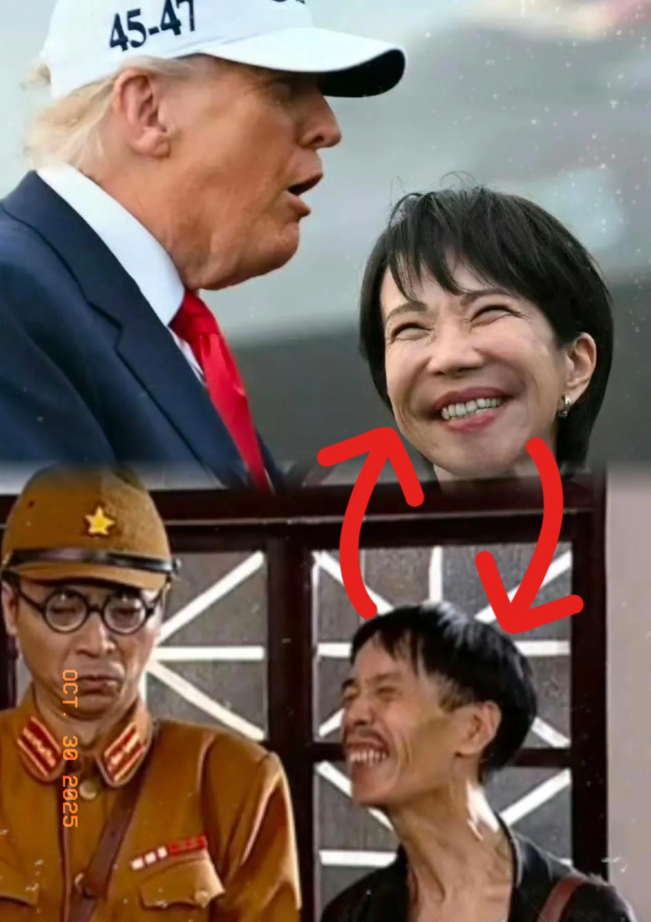 日本网民怒批高市早苗谄媚，这操作太离谱！
 
特朗普访日时，高市早苗的表现简直看