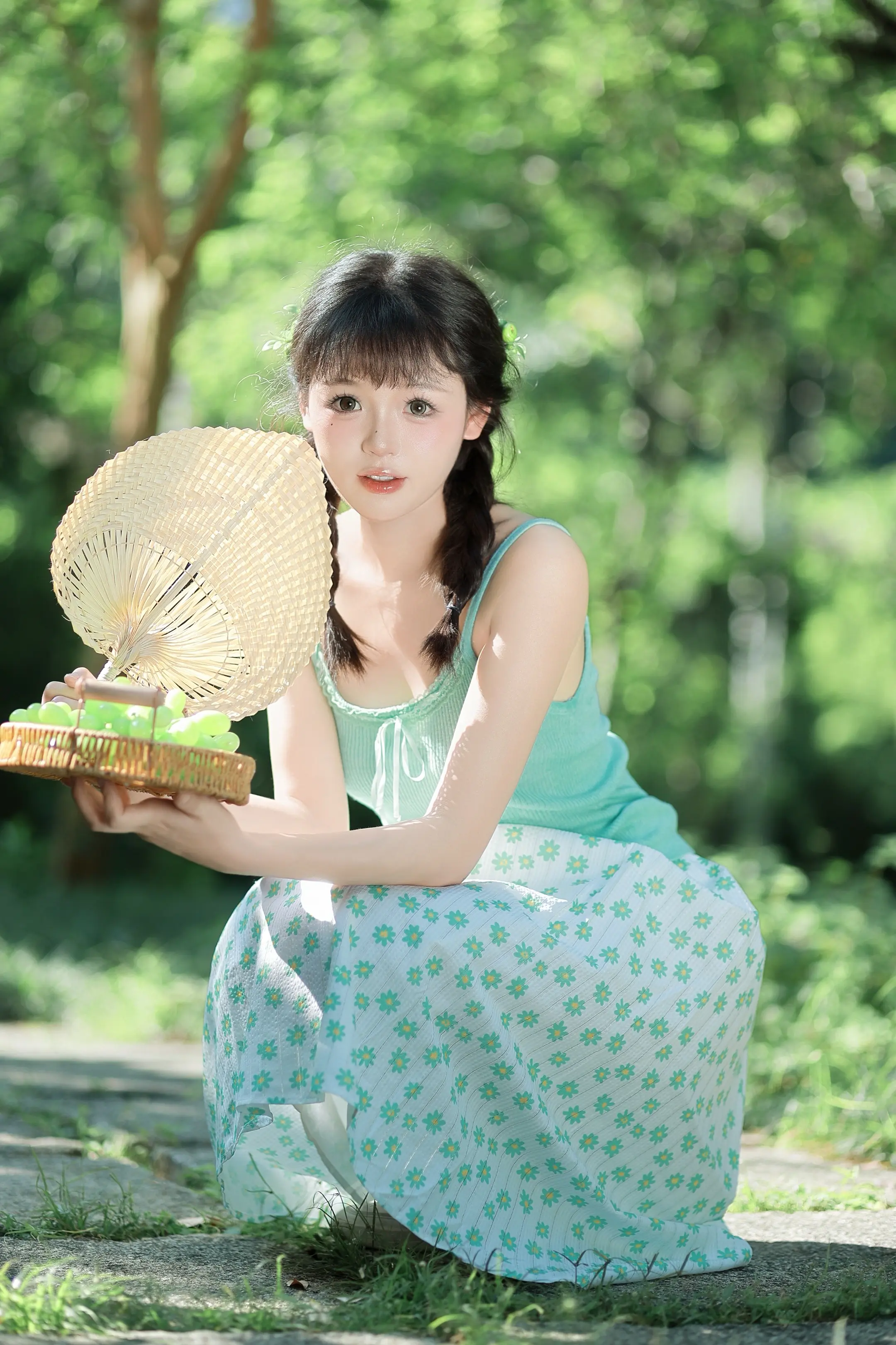 绿荫下少女的梦🍃。