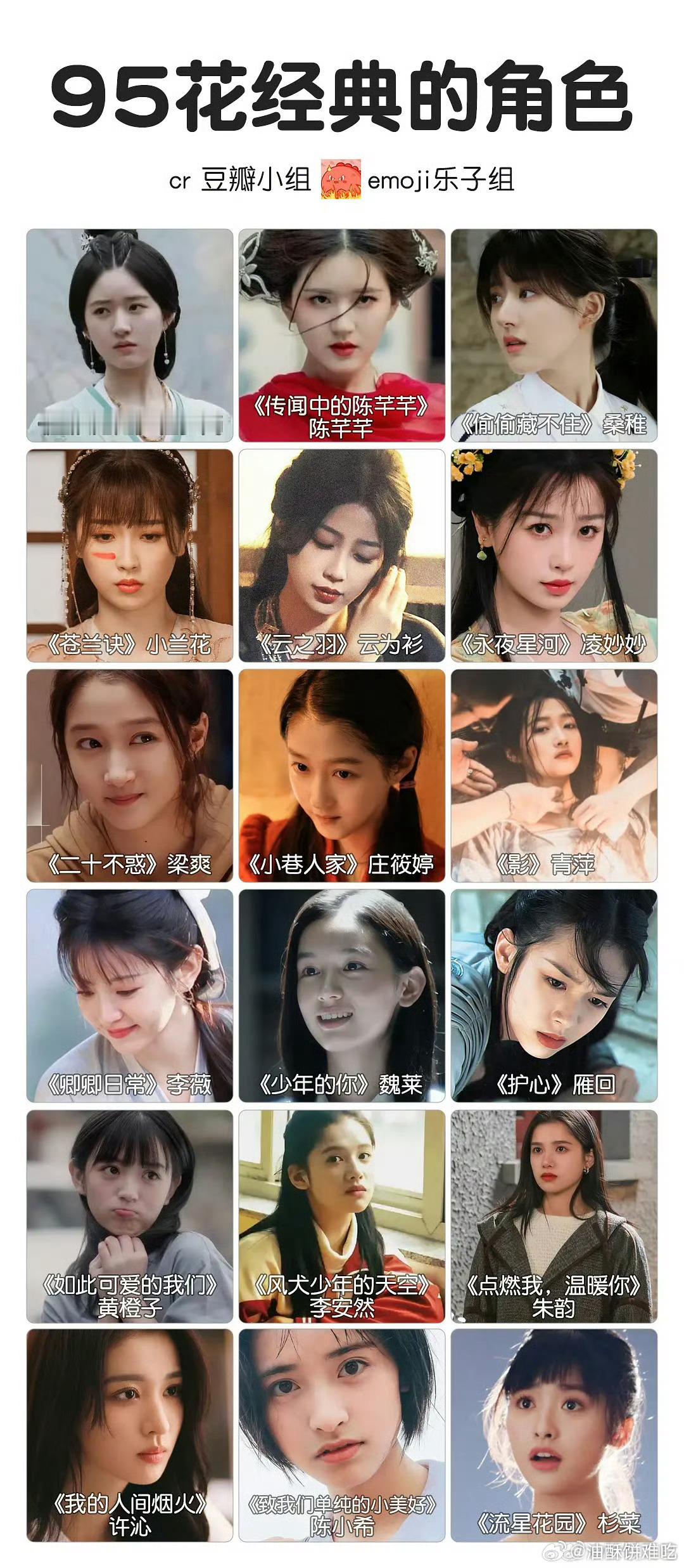 95花经典角色最喜欢程少商和朱韵 ​​​