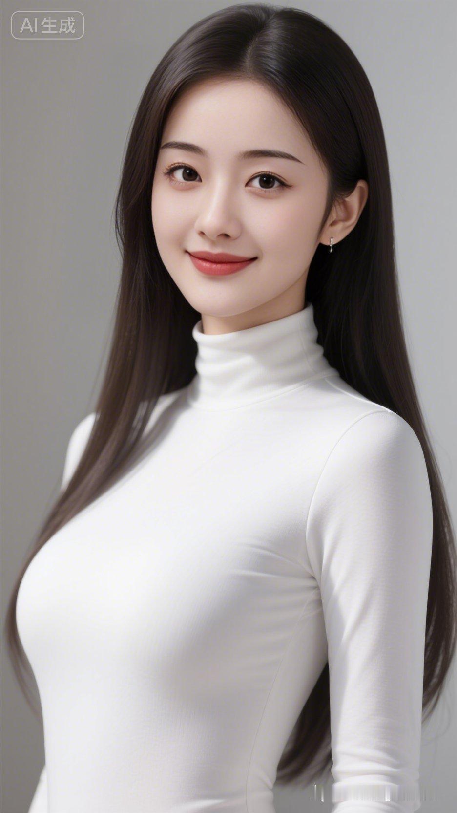 温柔甜美的白衣少女，散发着优雅的气质！🌸💕