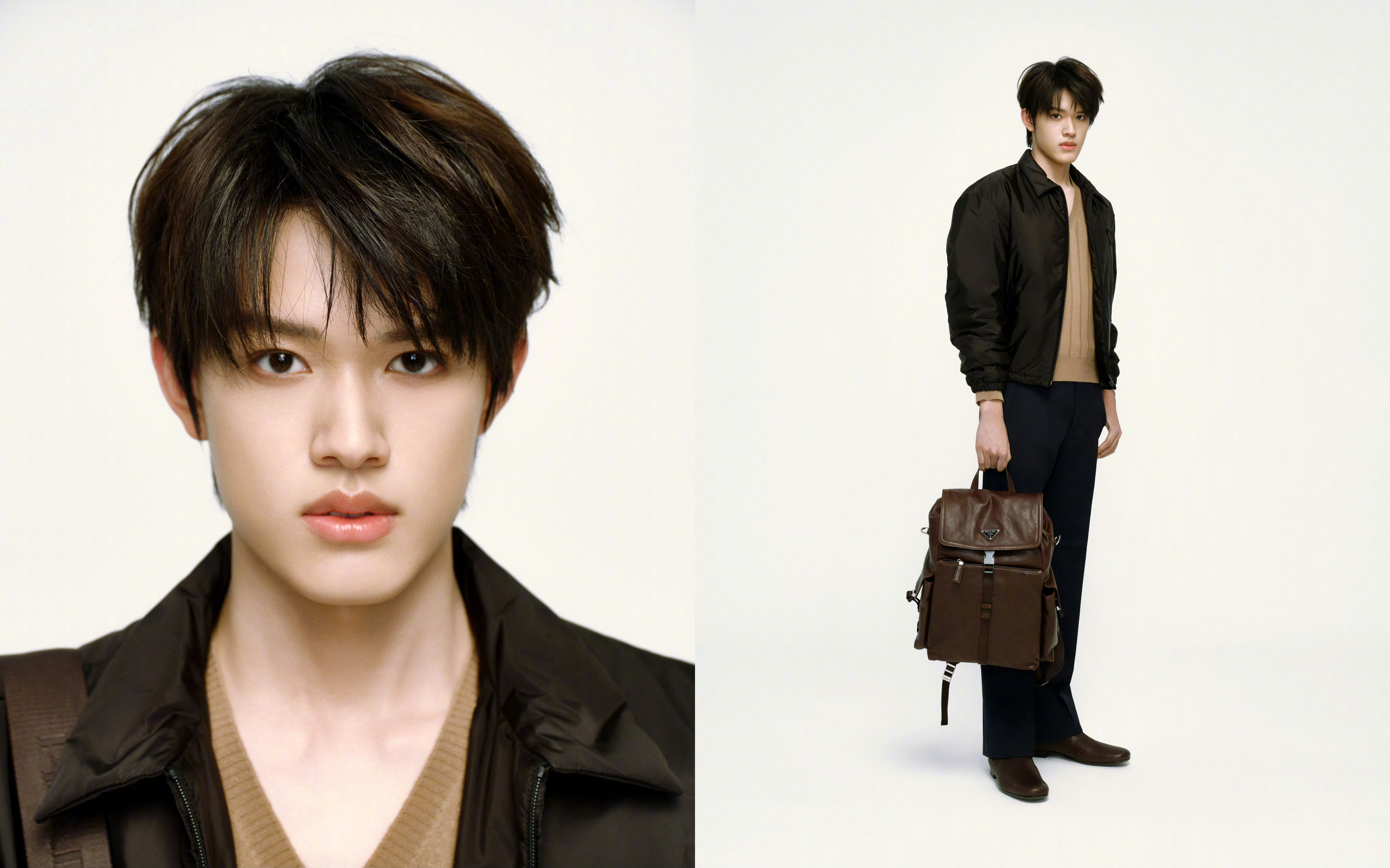 张极｜Prada大秀 预热大片造型解析Prada Re-Nylon 夹克Prad