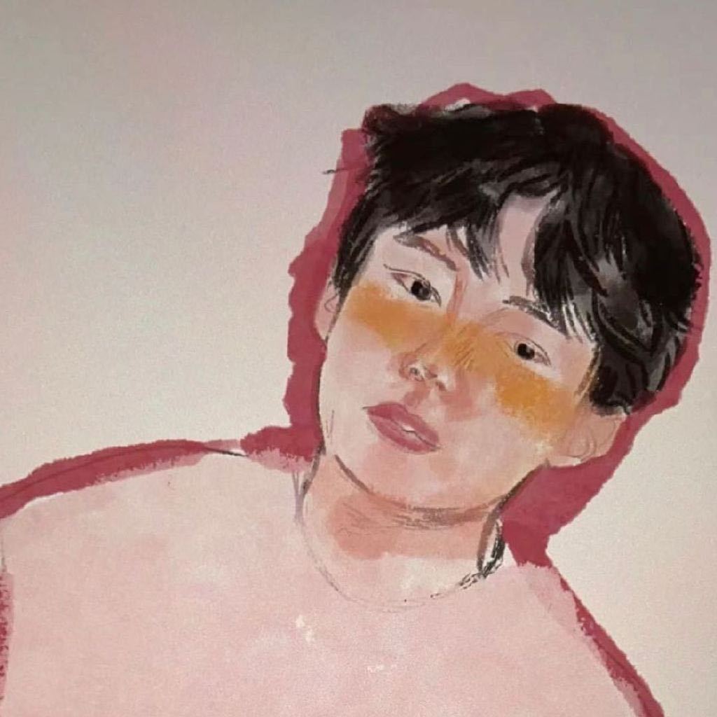 周翊然用张子枫的画当了8年头像 冷知识，才知道周翊然的头像是张子枫画的。 