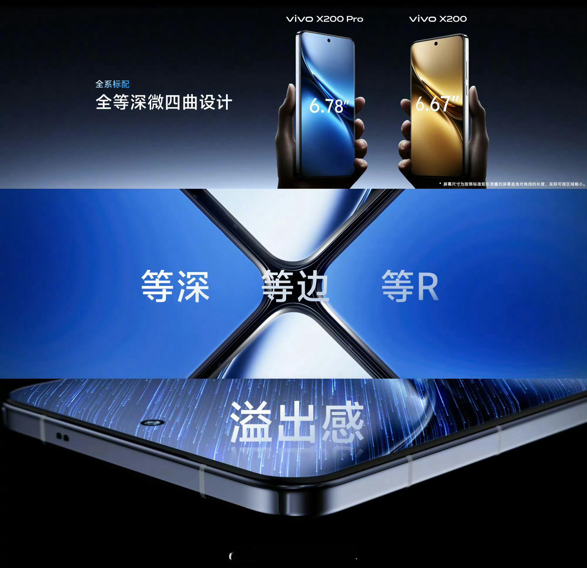 #vivoX200系列发布会#我爱全等深微四曲屏做了统一的色彩管理，全链路蔡司自