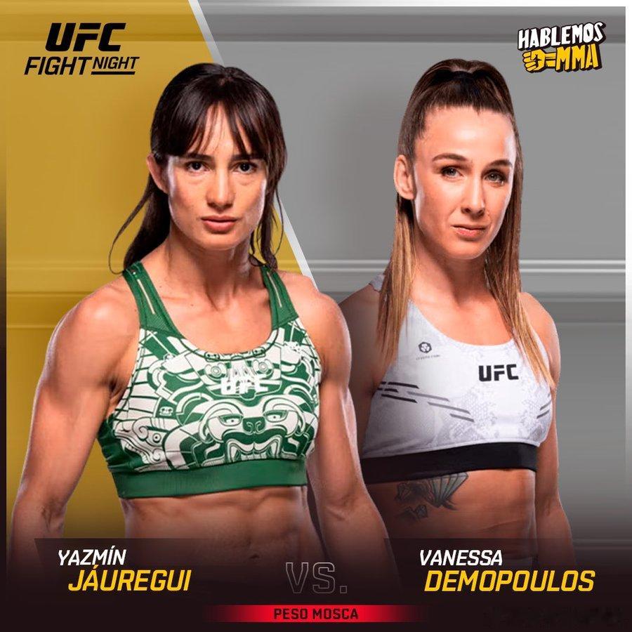 UFC 新战卡——本来以为她俩都让开除了UFC草量级增加一场新卡亚兹明·豪雷吉 