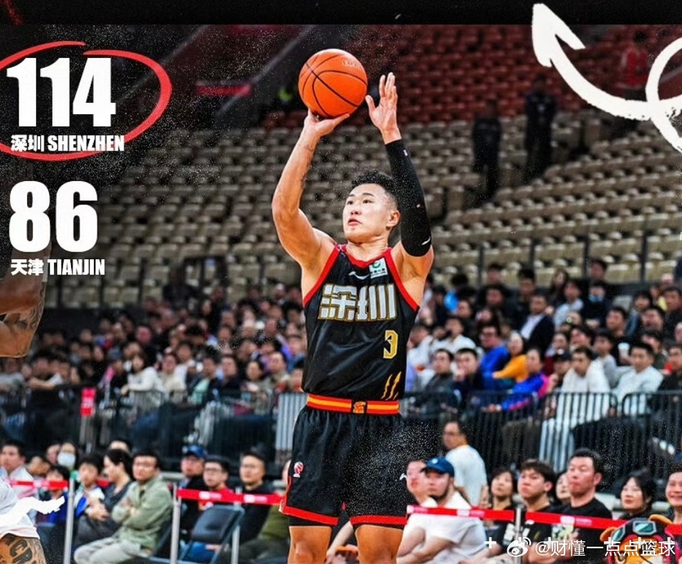 恭喜深圳男篮“避雷针”贺希宁当选2025-2026赛季CBA联赛常规赛第九周周最