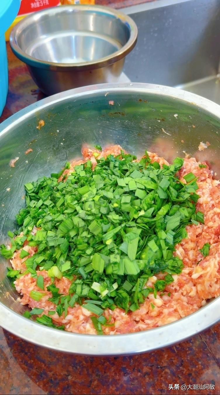 最好吃的饺子，你喜欢什么馅必须是韭菜馅！新鲜韭菜的清香混着肉香，一口爆汁又鲜又香