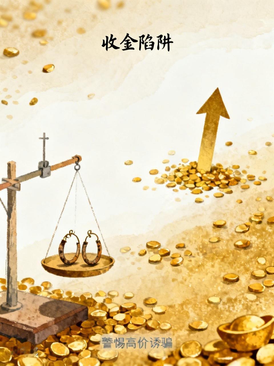 贵阳收金银的人专骗老年人：黄金涨到一克一克。90年才100左右一克，给我老婆耳环