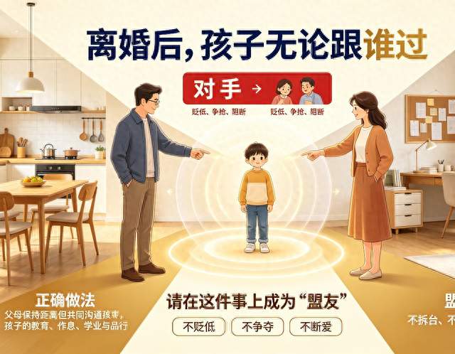 离婚后，孩子无论跟谁过，请在这件事上成为“盟友”