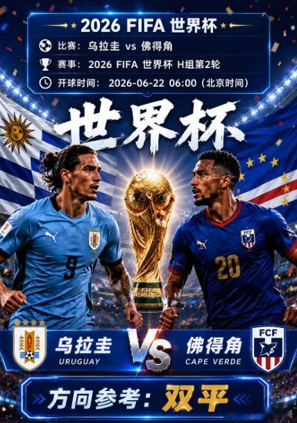 首战收下 继续出发 再创三连🌈？038:  世界杯06:00品牌：乌拉圭vs佛