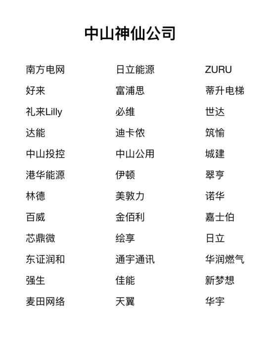 中山神仙公司✨靠谱、大胆冲✅