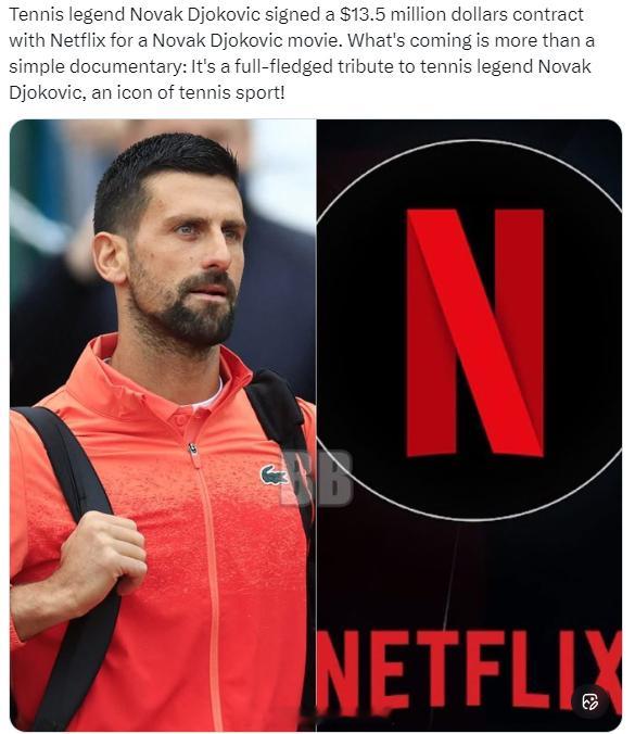 德约科维奇签1350万美金合约拍纪录片德约科维奇捐巨款感动百万球迷 网球传奇人物