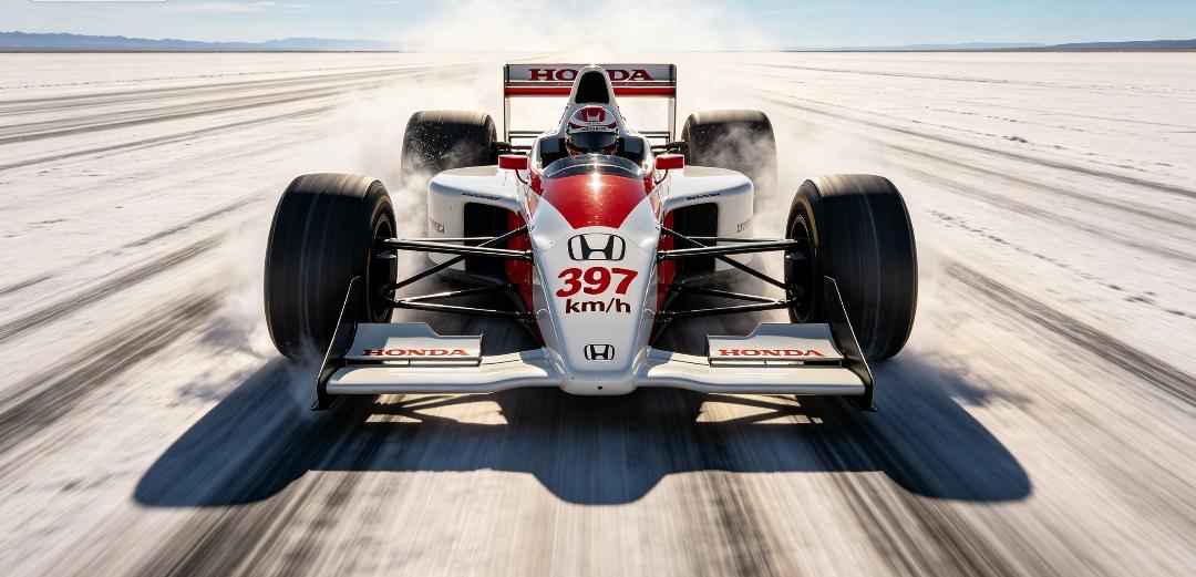 F1历史上最快的赛车本田RA106改装版为F1原型极速之王，盐滩测试跑出397.