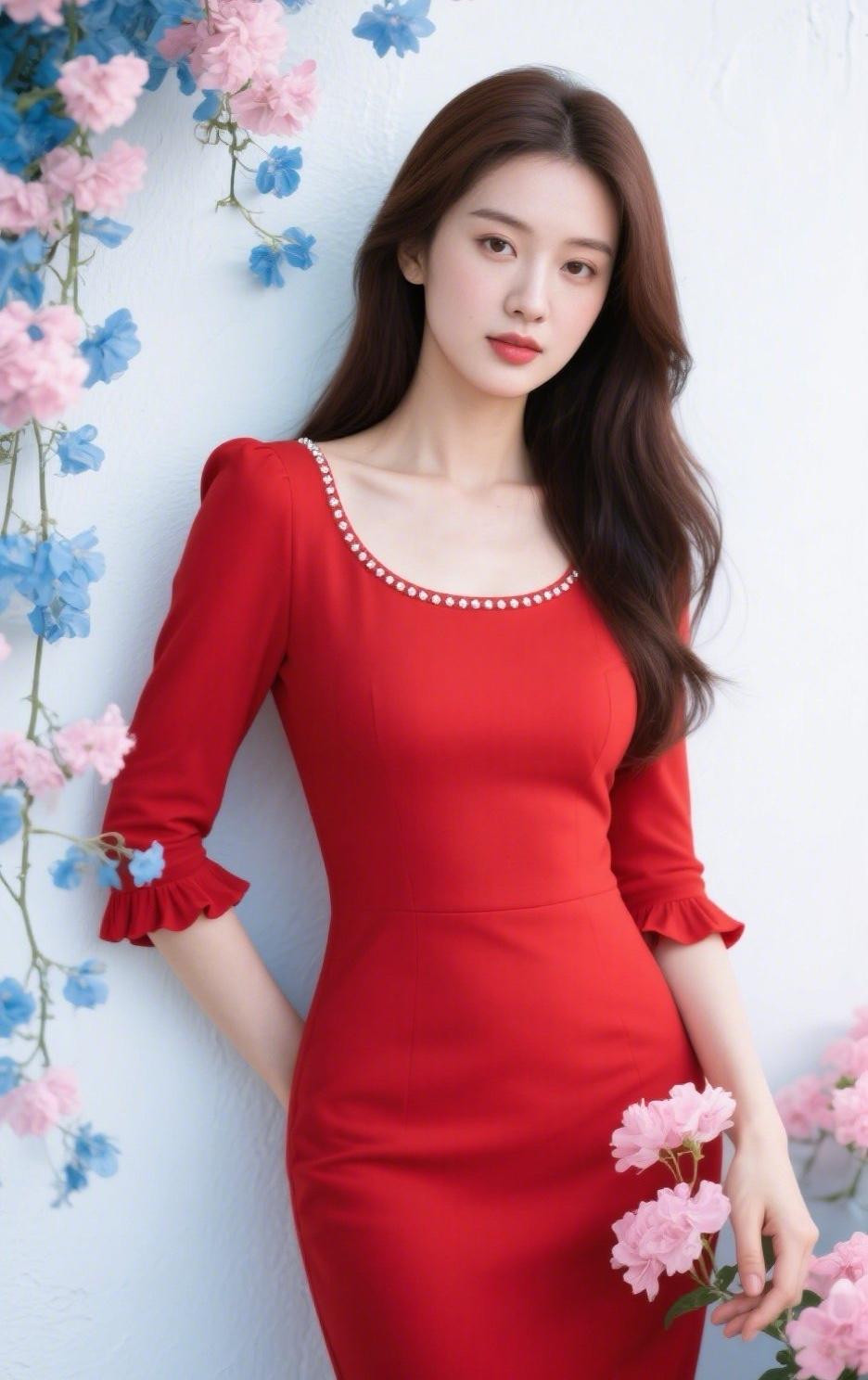 就你说，我要听真话！
“我与花，谁美…”
[偷笑][偷笑][偷笑][偷笑]