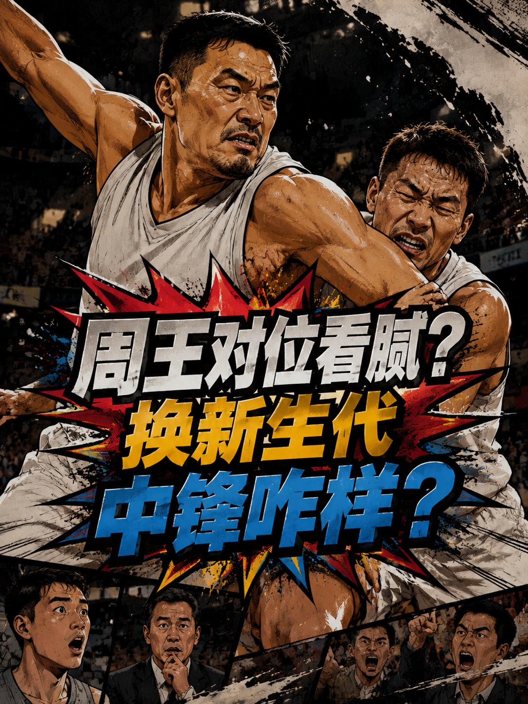 周琦与王哲林的对位真的没有想象中的好看了？我们真的应该多看看新生代中锋对决？就在