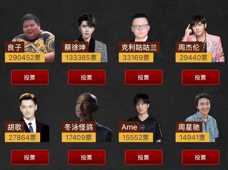 这个投票属于恶搞吗？[允悲][允悲][允悲]蔡徐坤ins新营业照良子断层超过蔡徐