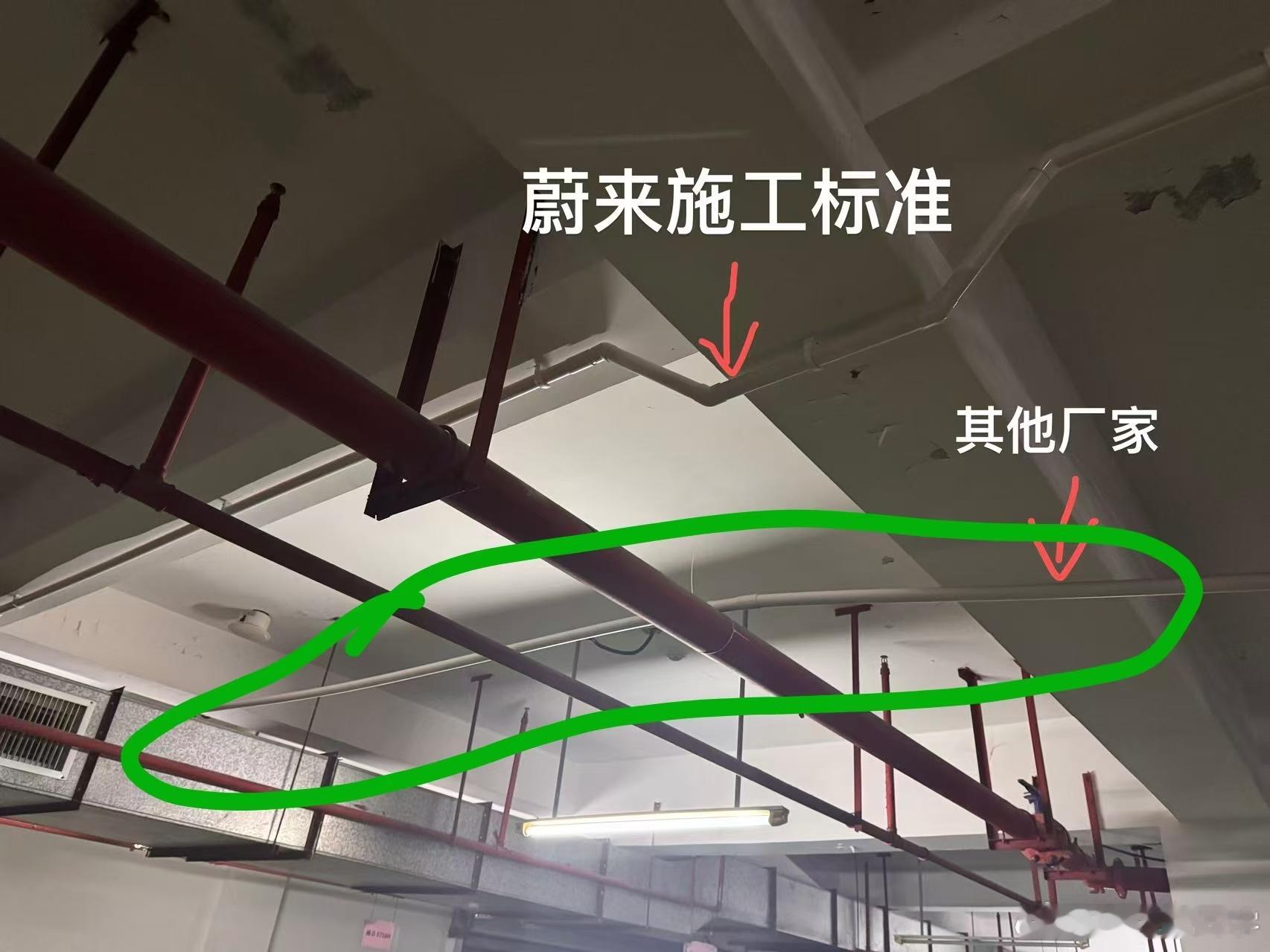 群里面分享的一张图，这个我深有体会，当初和蔚来装充电桩的小哥聊过。外面认为可以直