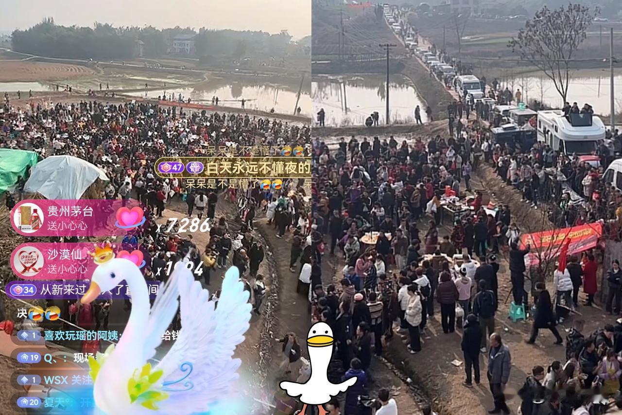 这时代莫名其妙就能瞬间暴富，呆呆今天直播人气一直维持10万以上，虽然没有带货，但