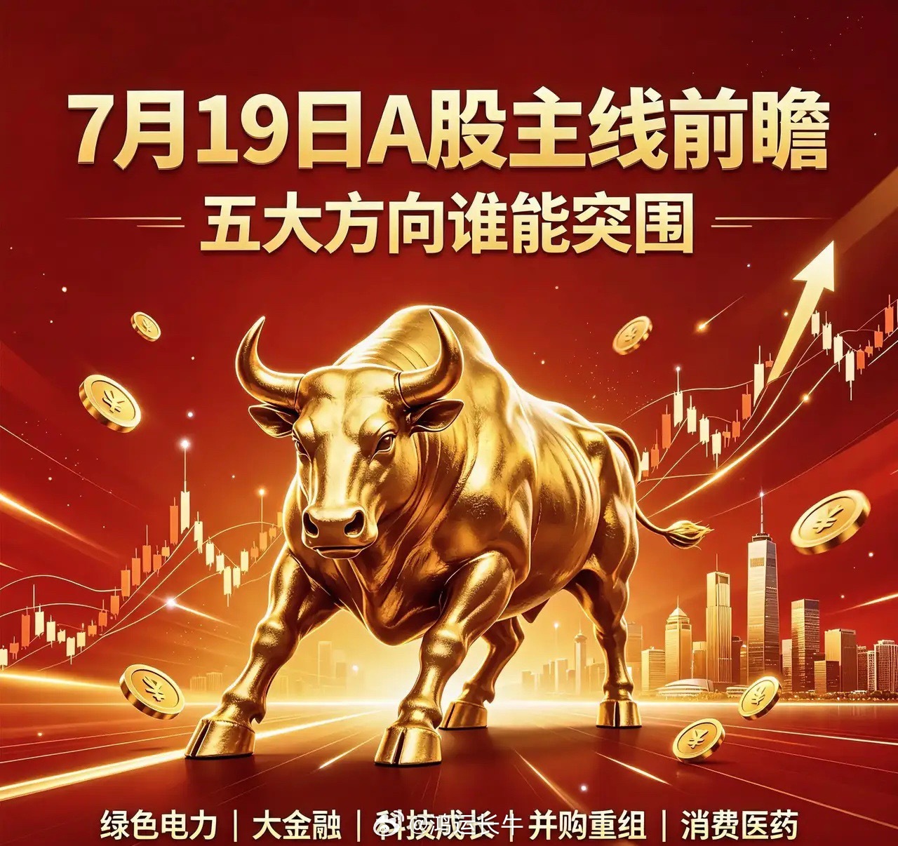 7月19日周一A股主线板块前瞻：五大方向谁能突围2026年7月19日，结合当前市