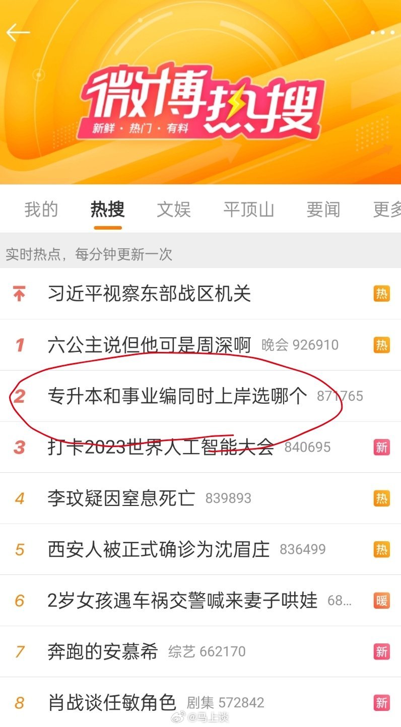 #专升本和事业编同时上岸选哪个# 这话题出现在热二，确定不是来侮辱网友智商？犹豫