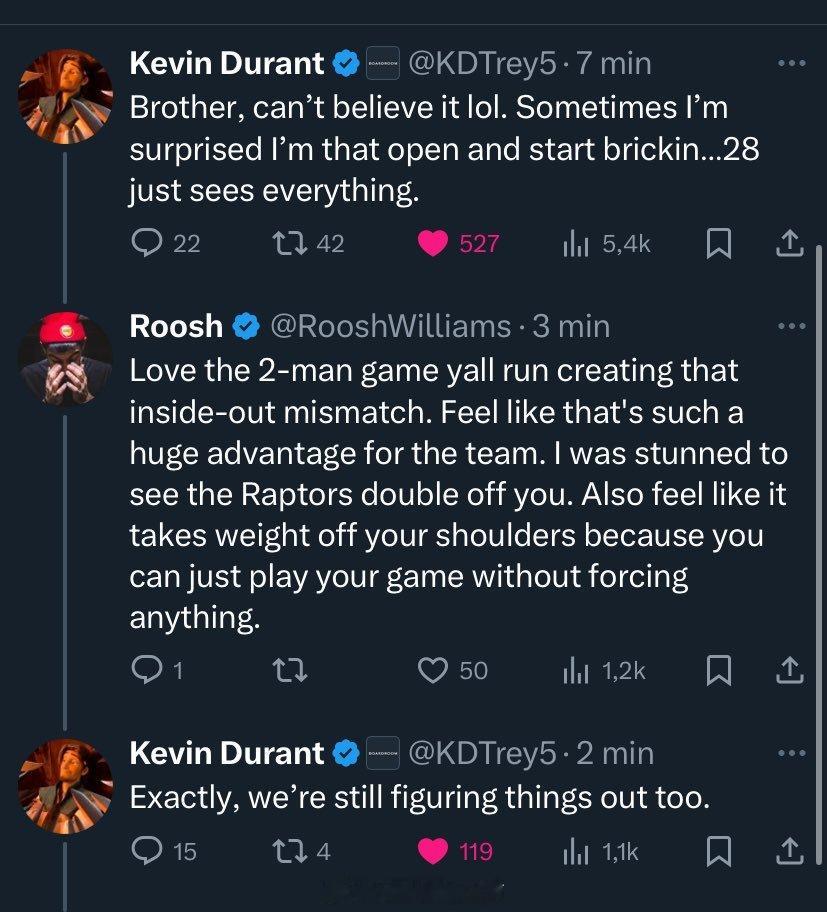 网友：喜欢你们运用的二人（和申京）配合战术，这种内外错位的打法对球队来说是一个巨