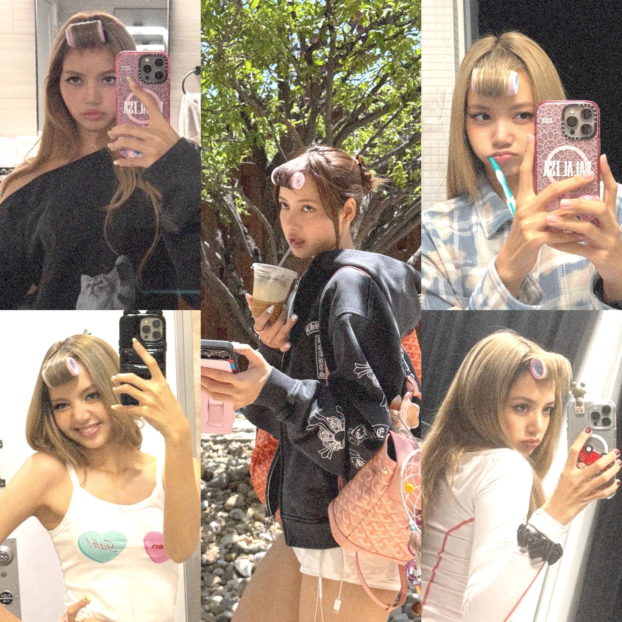 刘海不能乱Lisa晒新纹身baby