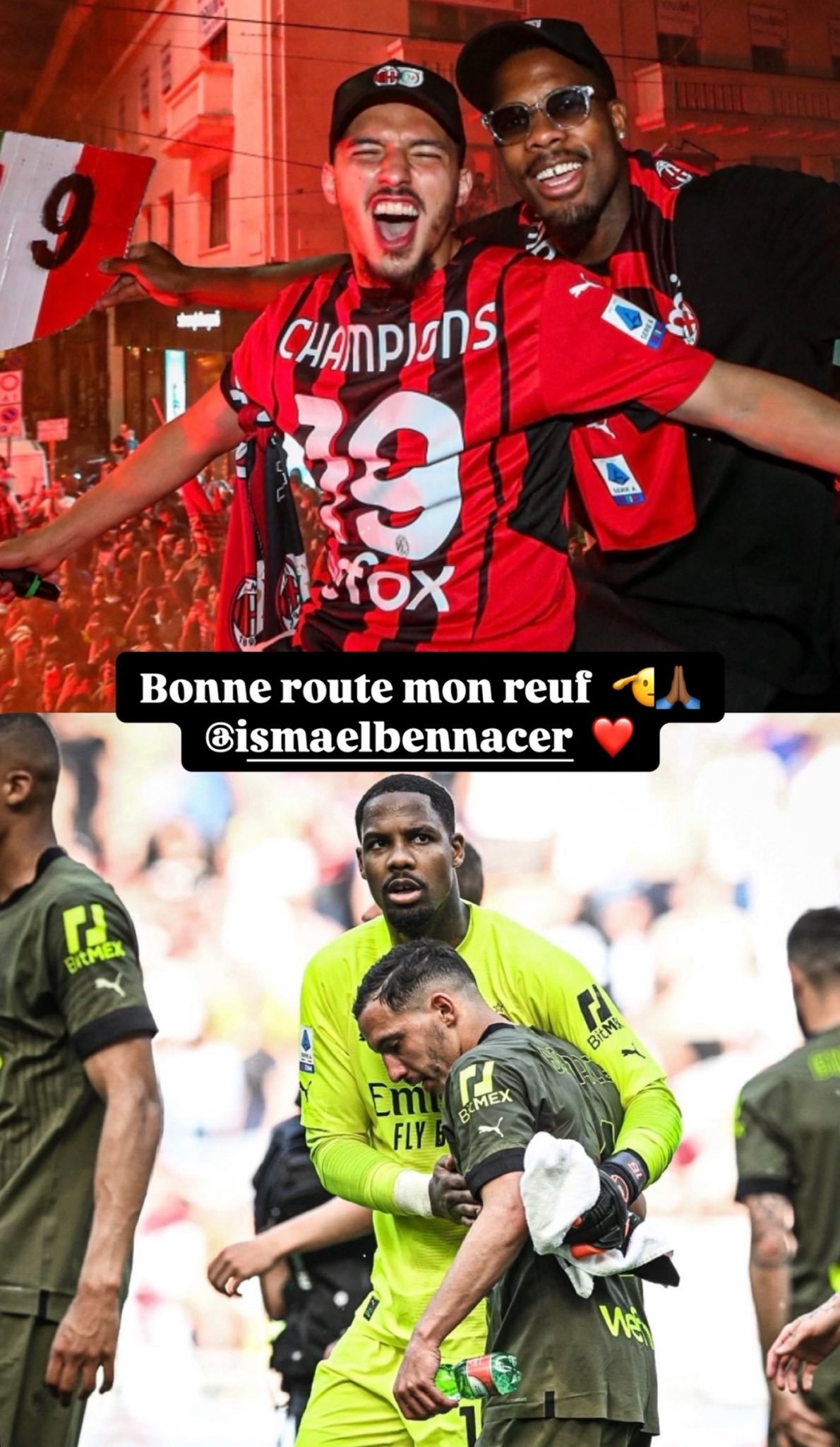 【迈尼昂🇫🇷】 “祝你一路顺风。🫡🙏🏾❤️” 