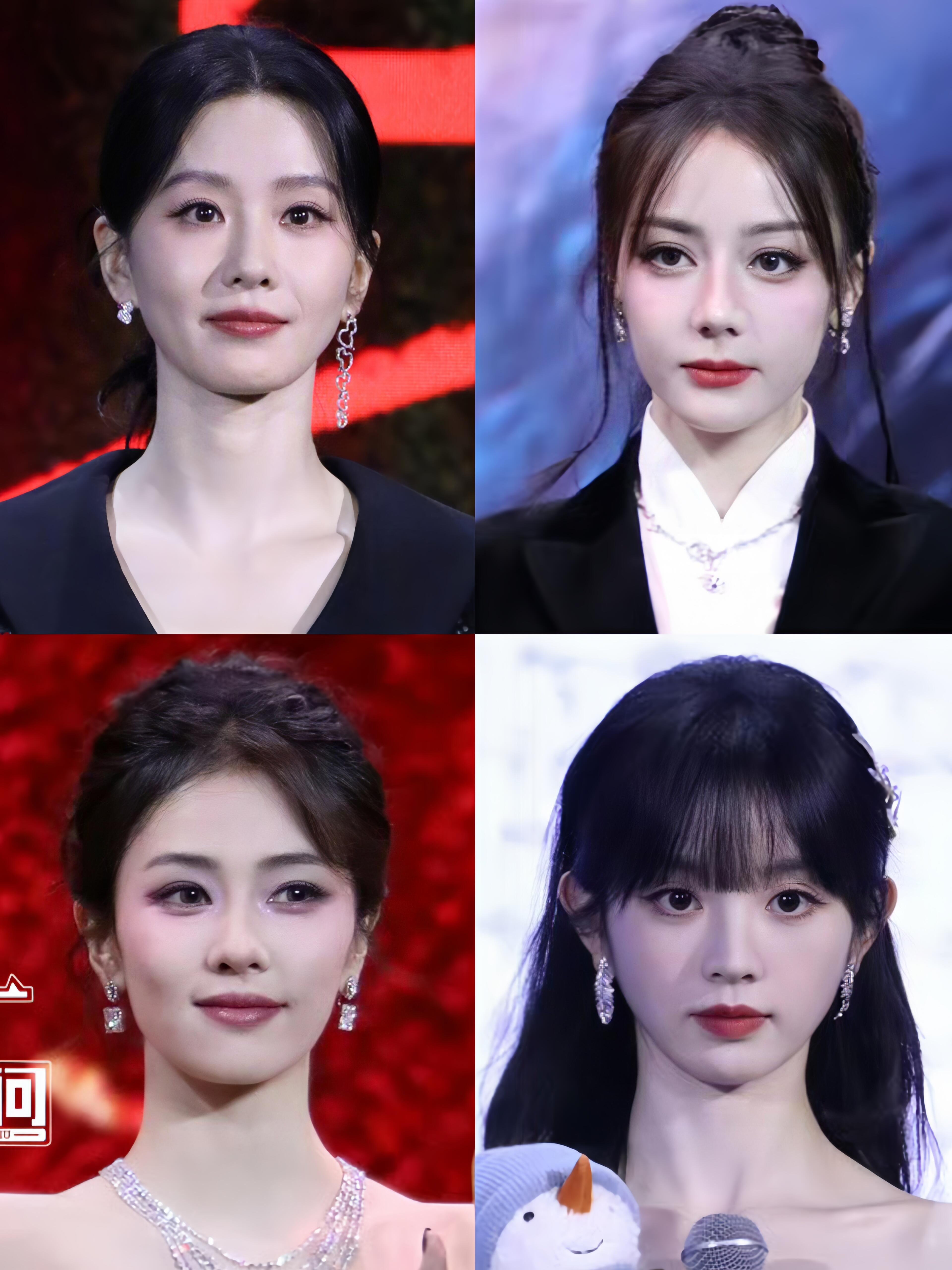 今日鹅剧派对上的女性生图状态，亮相活动的有刘诗诗、孟子义、迪丽热巴、田曦薇、白鹿