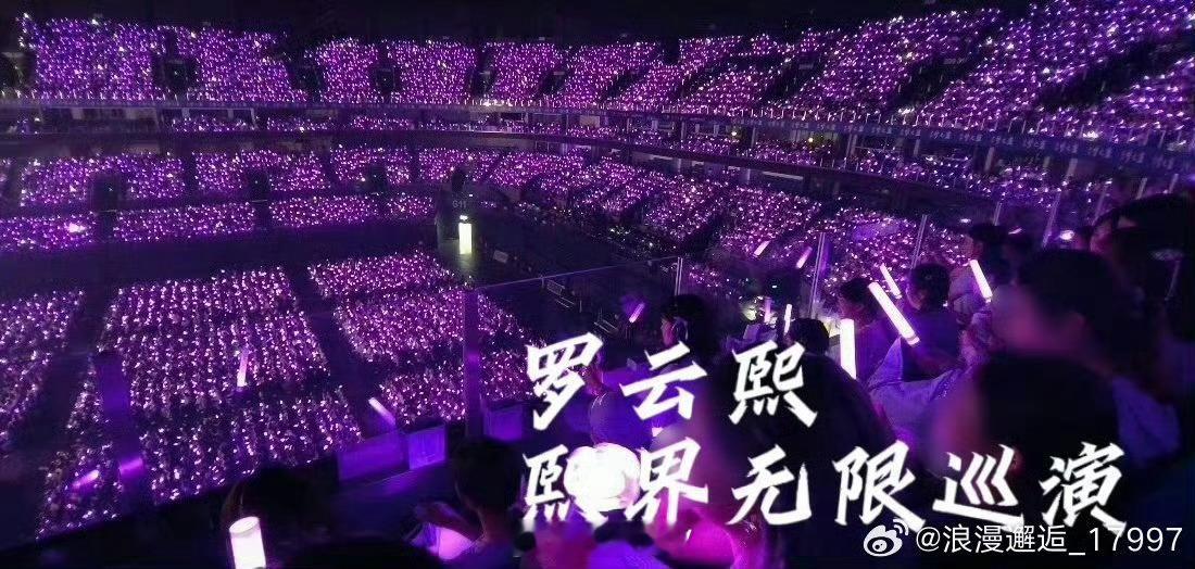 罗云熙演唱会，紫海罗云熙是真顶流，人气太赞了👍罗云熙演唱会人气