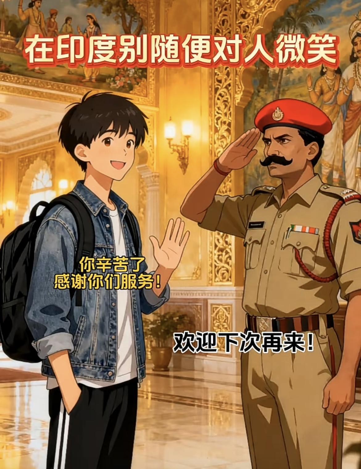 “ 印度，不能随便对人 微笑😊 ”