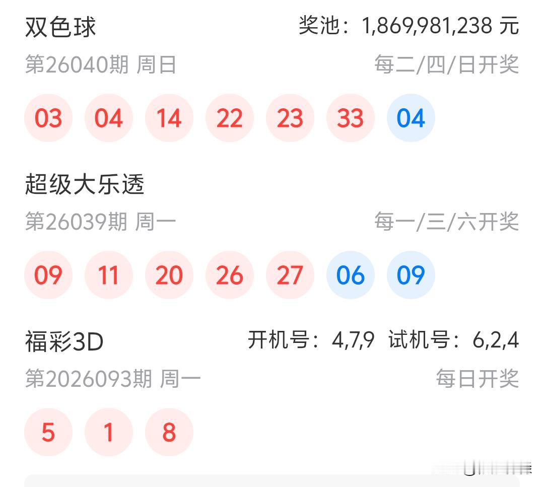 大乐透26039期开奖
09、11、20、26、27+06、09
本期没有断区，