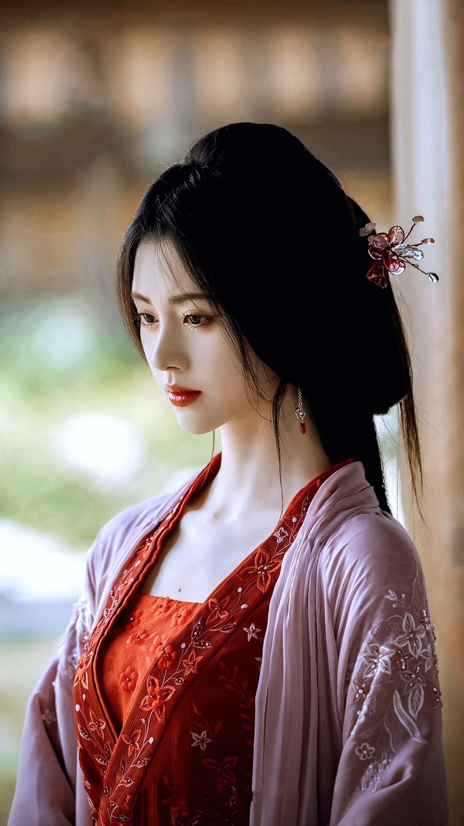 鞠婧祎 《花间令》上官芷☽ 壁纸-粉衣+红衣（红黑）+红衣[期待][期待][期待