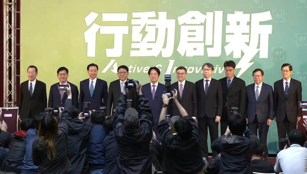 陆委会主委邱垂正，海基会董事长郑文灿，“国安会”秘书长吴钊燮，“外长”林佳龙，潘