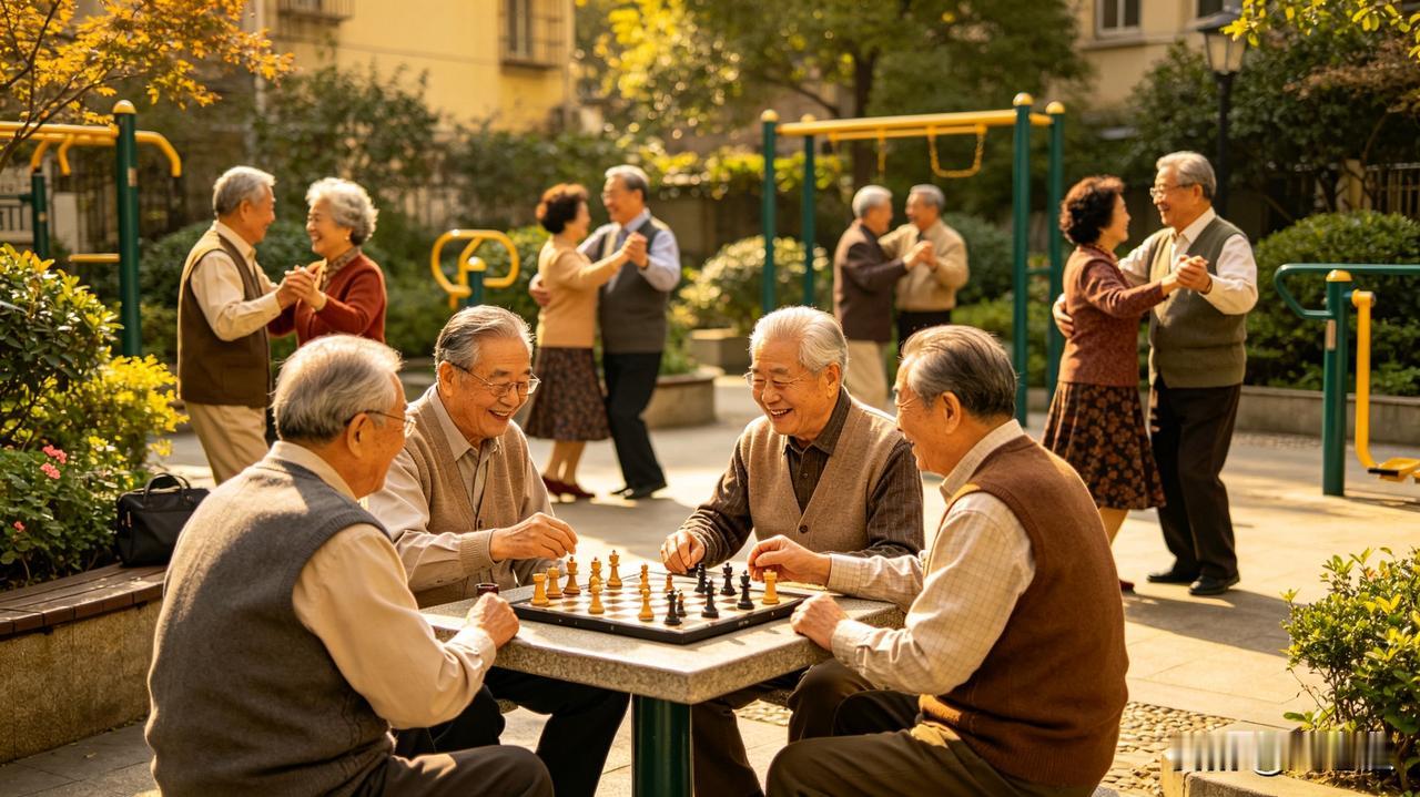 老年人的快乐，从来都不是轰轰烈烈，而是藏在平淡日子里的细碎温暖，简单又纯粹。
 