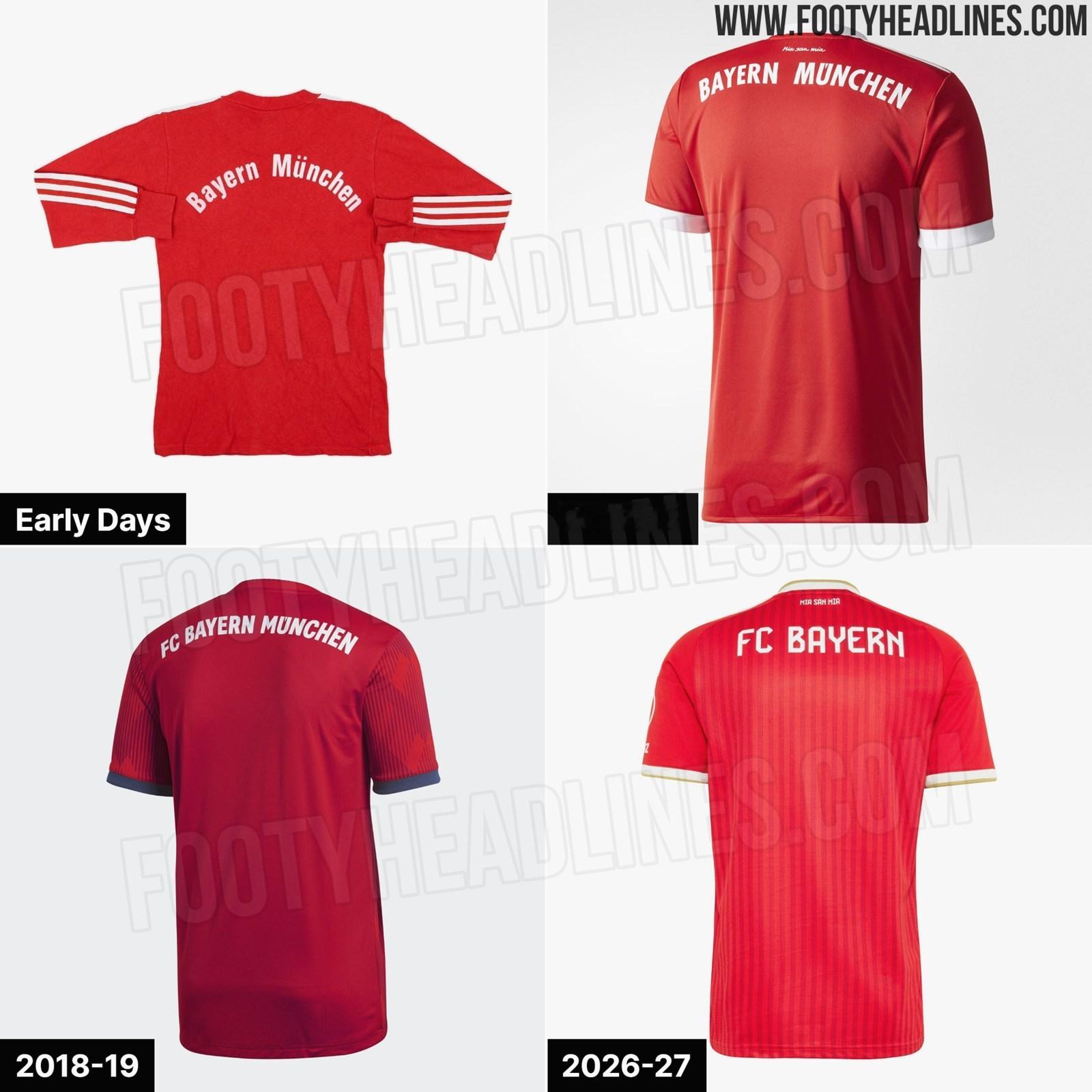 从下个赛季开始，拜仁将对其球衣的背面进行明显的改变。球衣将显示“FC Bayer