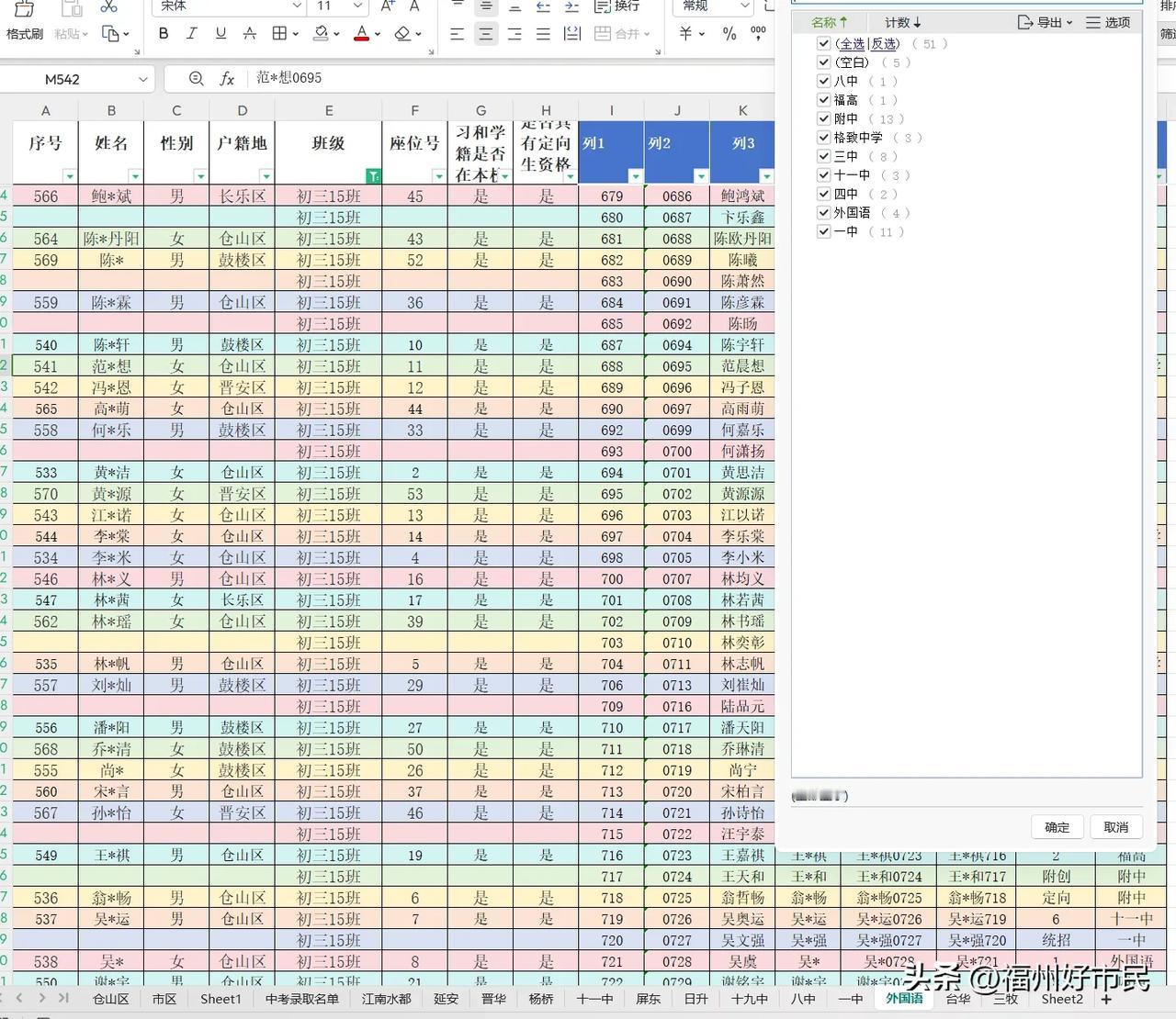#头等旺事#九中传说中的景润班号称只有一个没上一三附，当初我就评价如果是真的这个