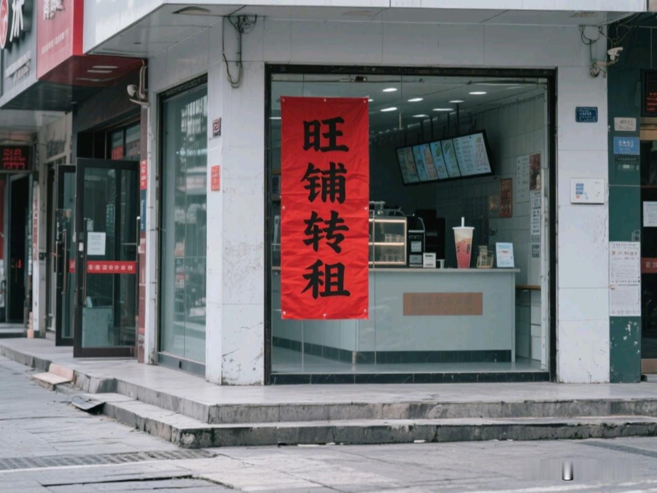 昨天在荆州城区某商业街逛了一下，好几家门面的玻璃门上都贴着转让告示，很多人都以为