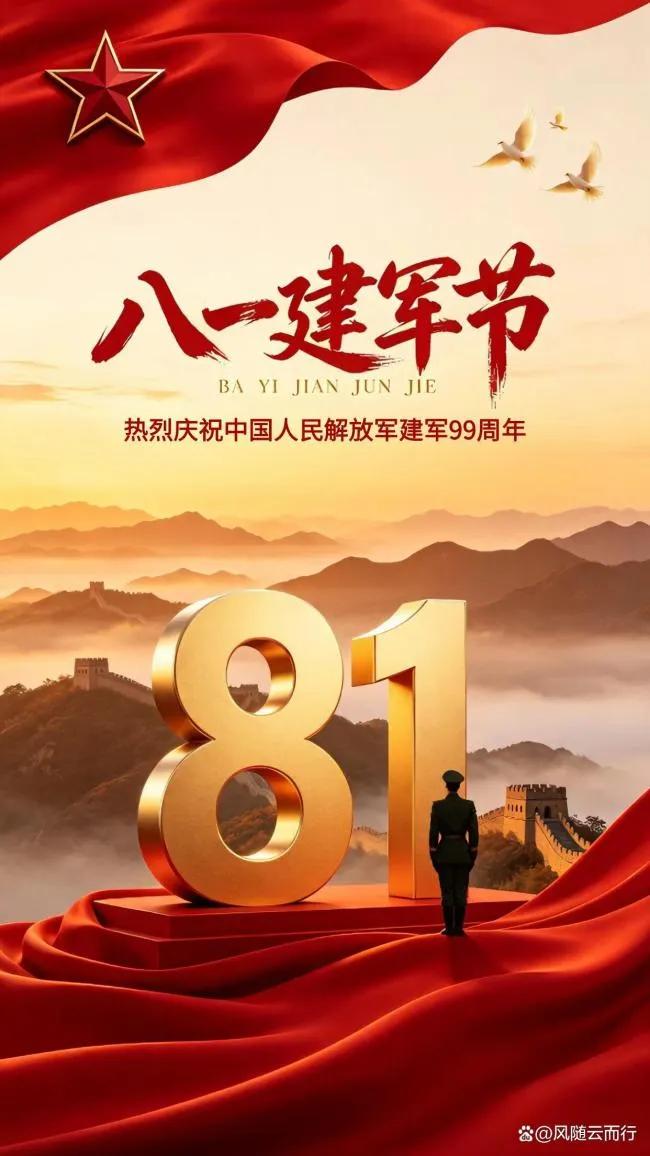 庆祝中国人民解放军建军九十九周年：
  要严格教育管理部队，积极践行我军宗旨，树