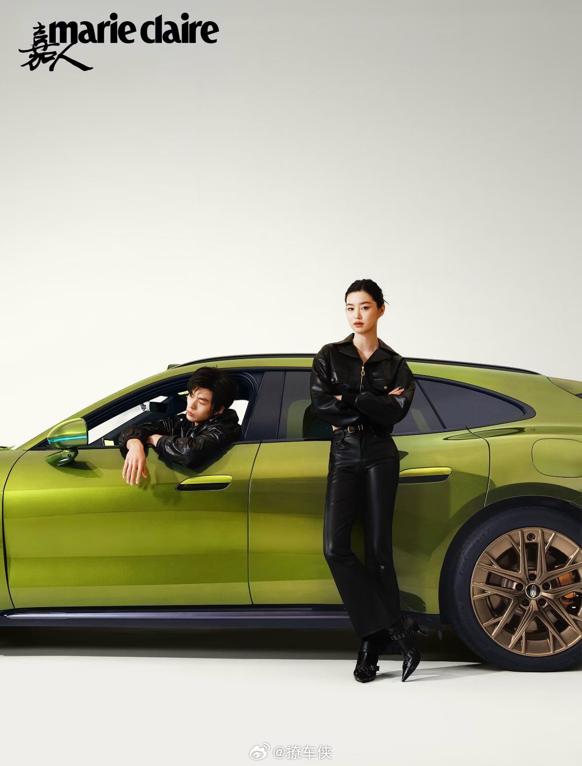 今年新车的主打色都是绿色系，比如这台尚界Z7T琥珀金绿，超高回头「绿」，风尚自有