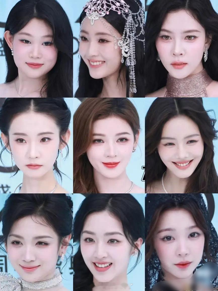 ELLE女明星红毯怼脸图，女明星们看起来是不是都还挺不错的？沈佳润红毯走过头了 