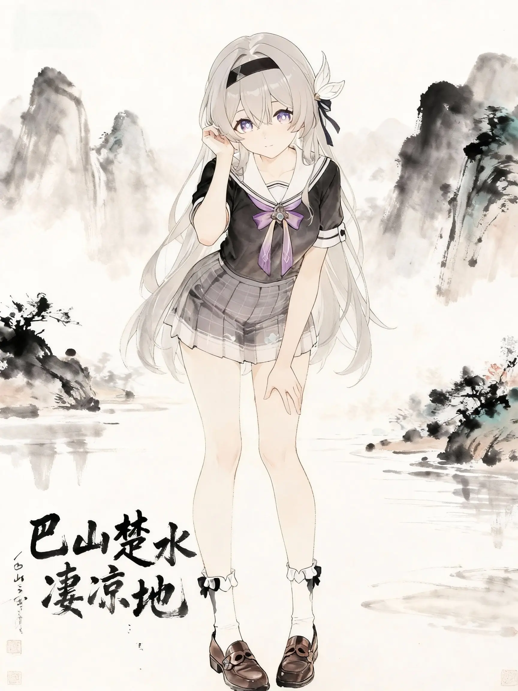 巴山楚水凄凉地，____________