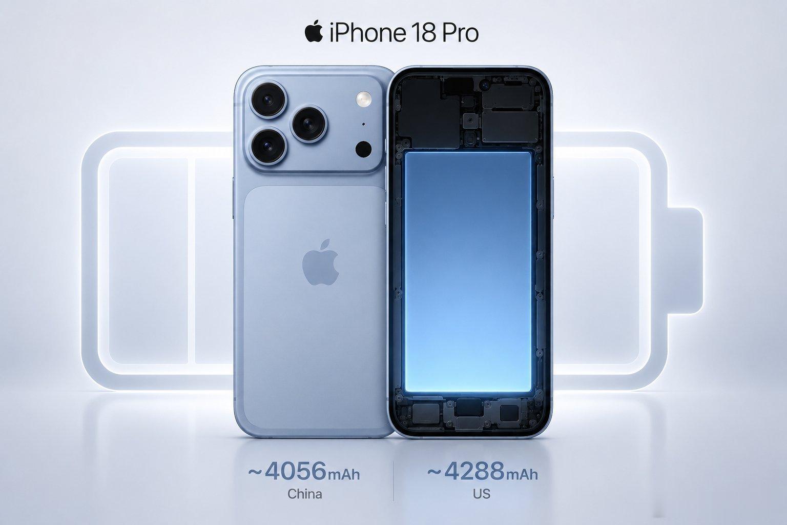 iPhone18Pro电池容量曝光iPhone18 Pro国行版电池容量4056
