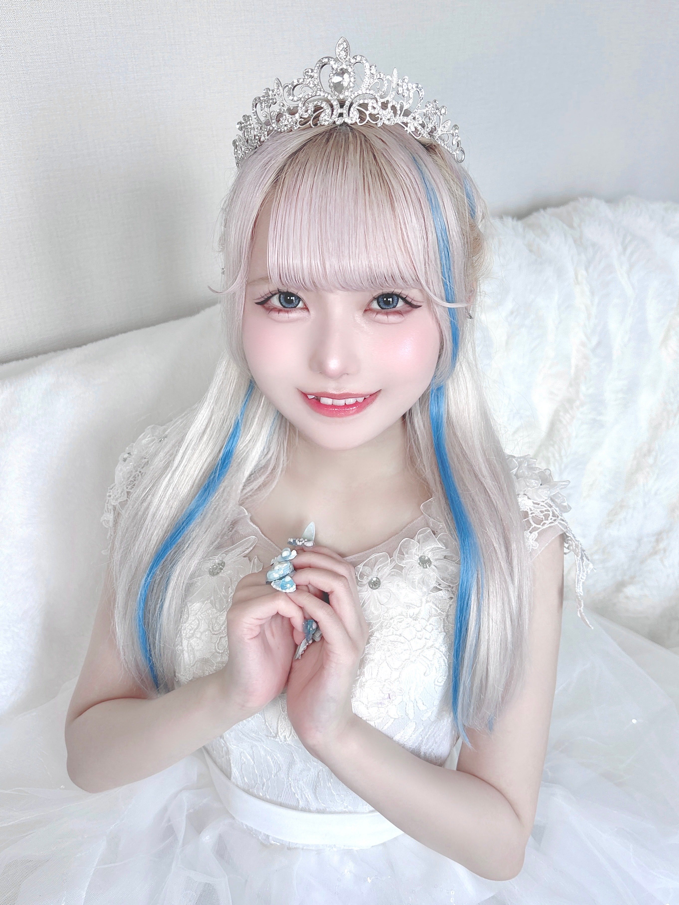 輪廻ねる：「6月の花嫁だよ💍💐🩵」Neru【NANIMONO】所属担当色：