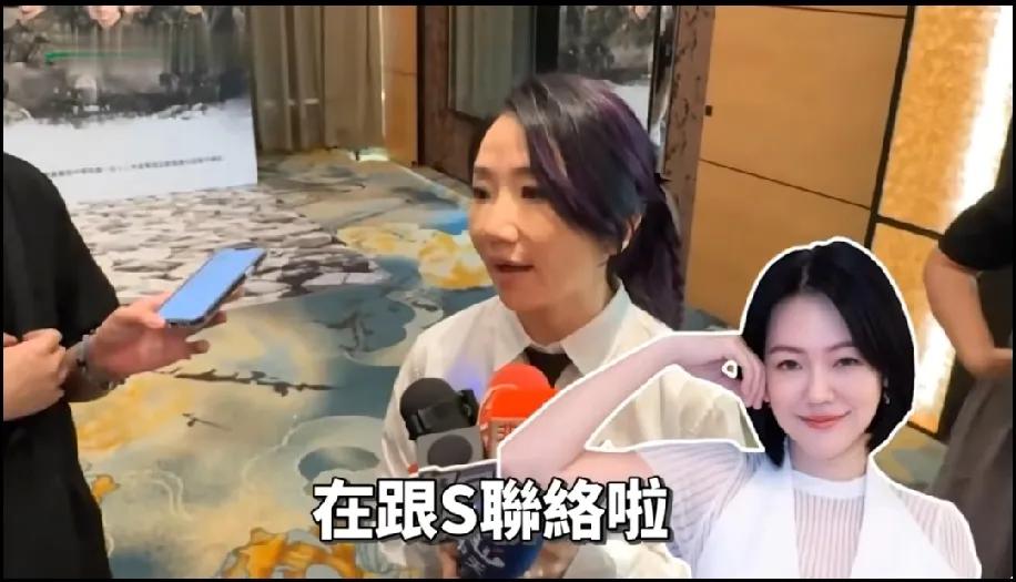 陶晶莹采访时力挺小S，不过在被问到吴宗宪有没有骂小S的时候，陶晶莹有点支支吾吾，