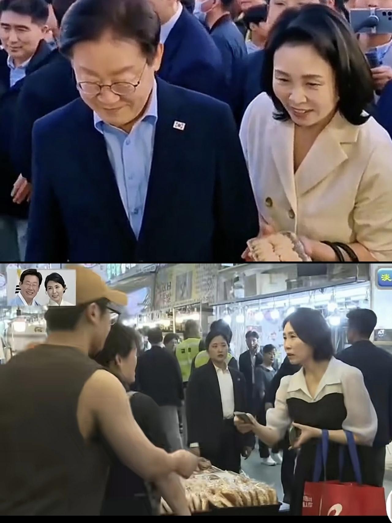 韩国总统携夫人访华，不拘小节到路摊吃小吃， 刷卡买东西，就是在自己的国家，这样也