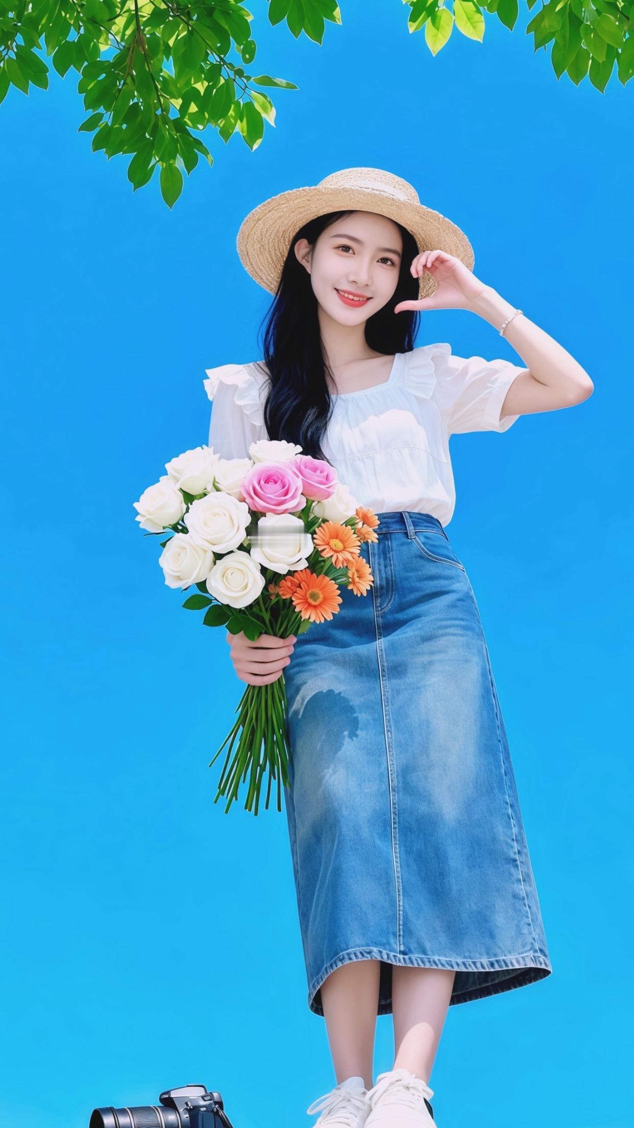 小气鬼 牛仔裙 夏天穿搭