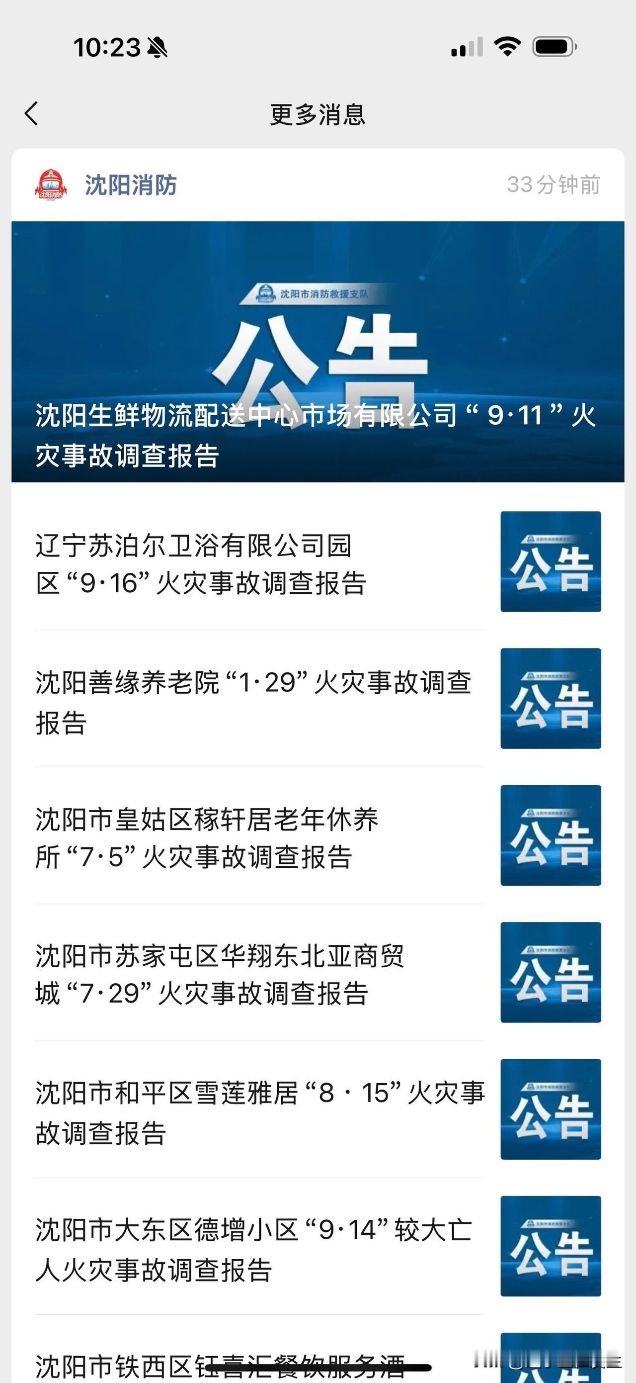 沈阳消防公布沈阳8起火灾事故调查报告，30分钟后内容显示无法查看。