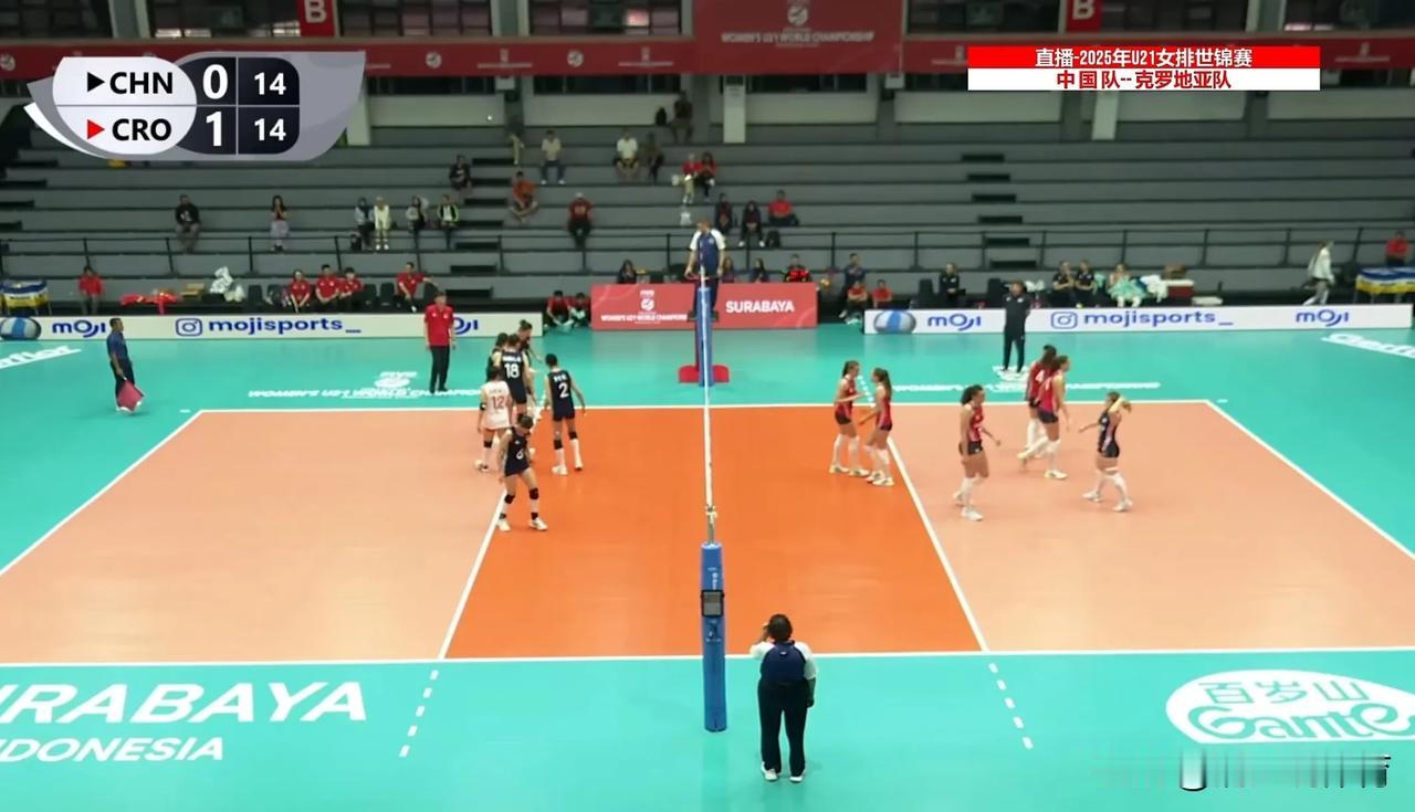 国青女排3-1逆转欧锦赛第七名的克罗地亚，四局比分都非常激烈。中途临时加入的王奥