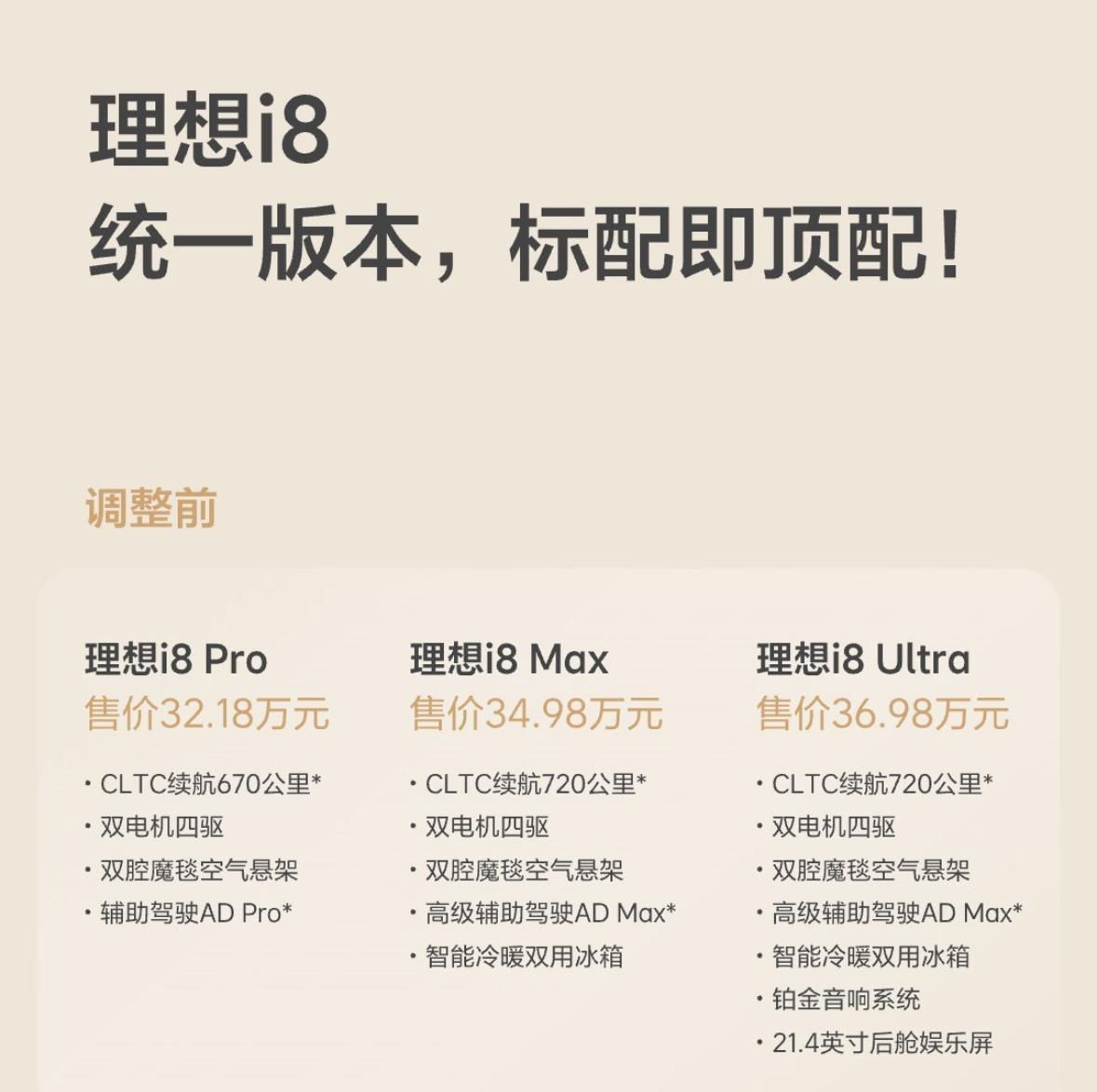 8月5日理想i8官宣降价增配，而在这款车型上市之后的几天，其实我就在网上刷到了一