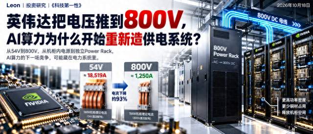 英伟达开始重做800V供电：为什么A股电源公司突然值得关注？