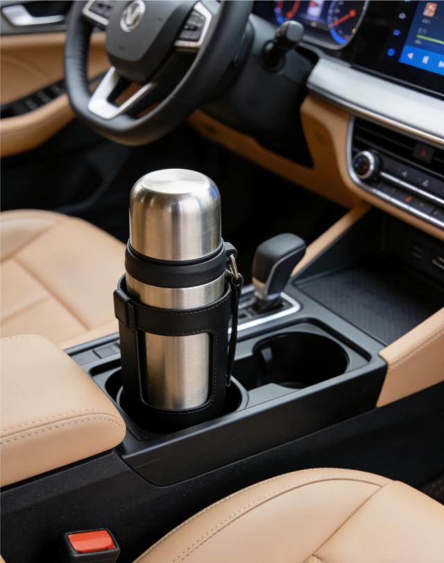 保温杯放车载杯架总晃？大口径杯架 fix 一切！
我的大保温杯放原车杯架卡不住，